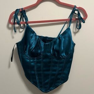 Blue Corset Top